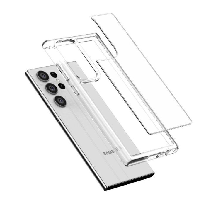 Permatomas dėklas Samsung Galaxy S23 Ultra Crong Crystal Shield Cover