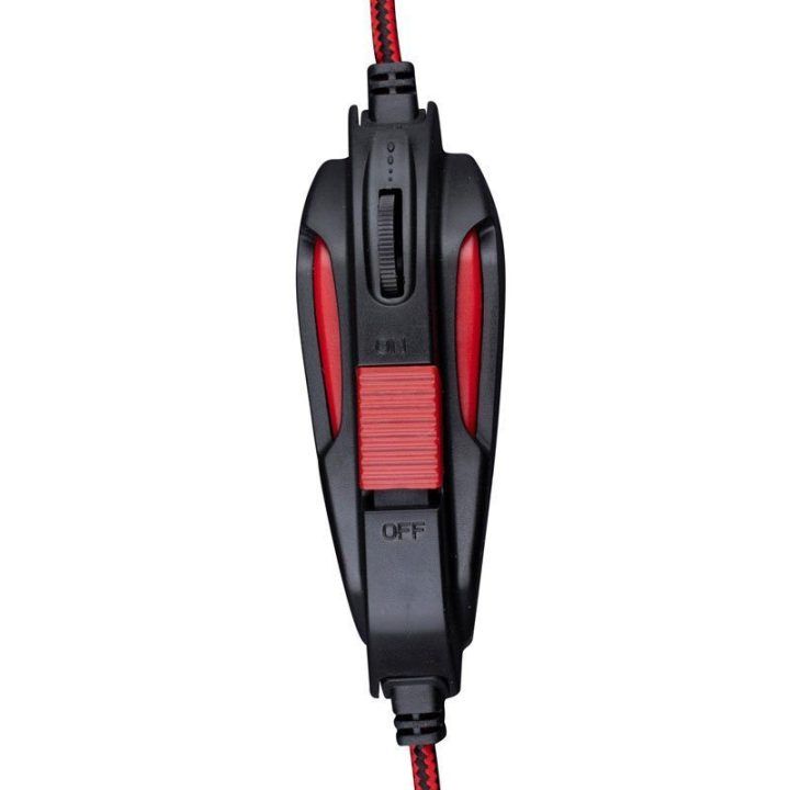 No Fear žaidimų ausinės su mikrofonu, LED, 1,5 m