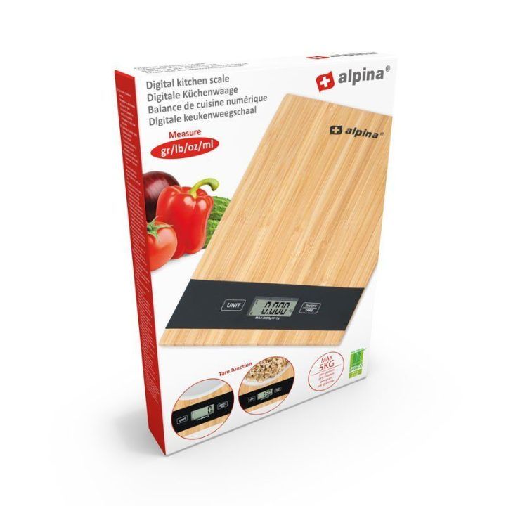 Bambinė virtuvinė svarstyklė 5 kg Alpina