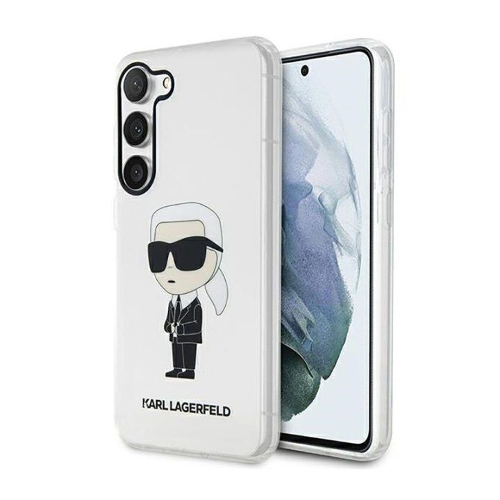 Permatomas dėklas Samsung Galaxy S23, Karl Lagerfeld