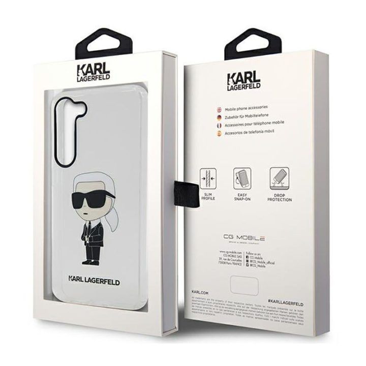 Permatomas dėklas Samsung Galaxy S23, Karl Lagerfeld