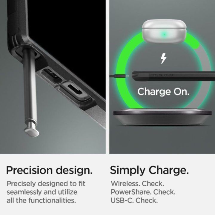 Spigen Tough Armor dėklas Samsung Galaxy S23 Ultra, juodas