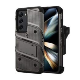 Sustiprintas dėklas Samsung Galaxy S23, pilkas, ZIZO BOLT