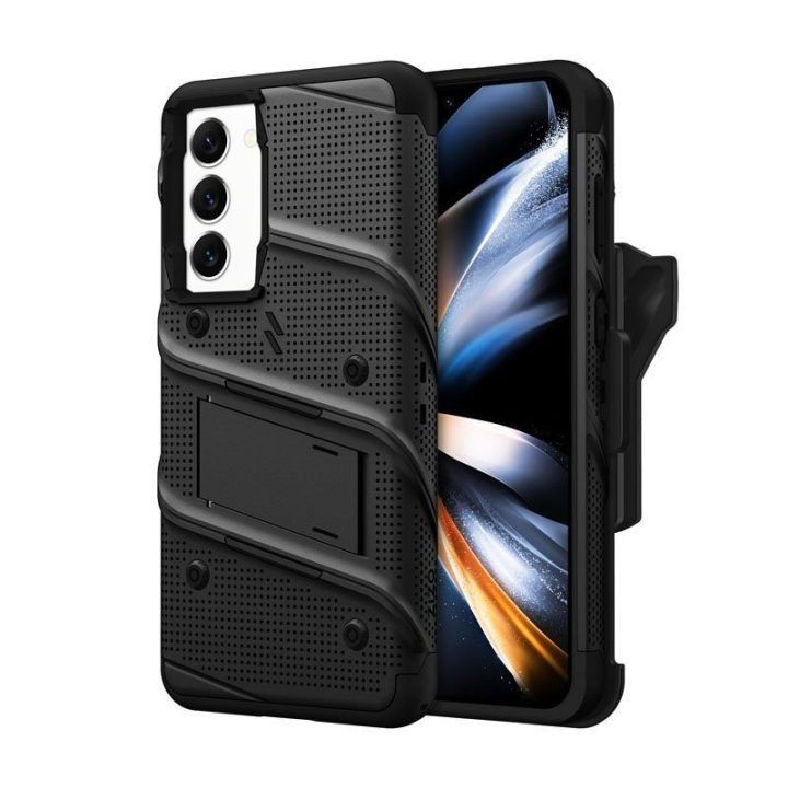 Sustiprintas dėklas Samsung Galaxy S23+ ZIZO BOLT, juodas