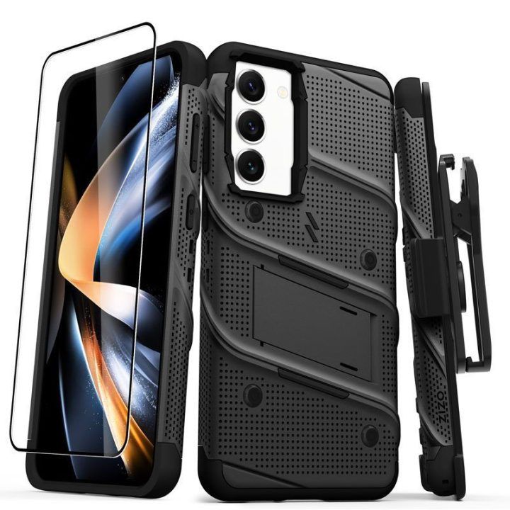 Sustiprintas dėklas Samsung Galaxy S23+ ZIZO BOLT, juodas