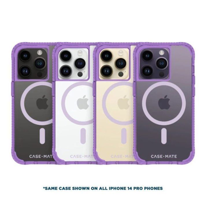 Dėklas iPhone 14 Pro Case-Mate Tough Plus MagSafe, la La Lavender