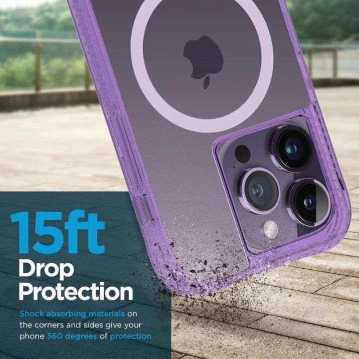 Dėklas iPhone 14 Pro Case-Mate Tough Plus MagSafe, la La Lavender