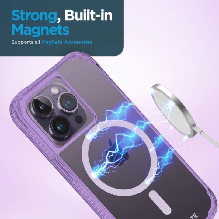 Dėklas iPhone 14 Pro Case-Mate Tough Plus MagSafe, la La Lavender