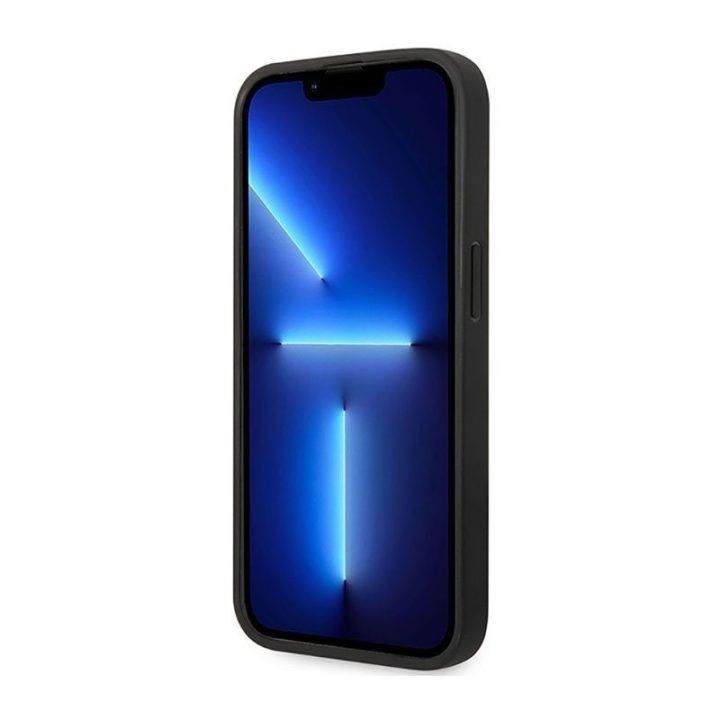 Dėklas iPhone 14 Pro BMW Leather Diamond, burgundinis