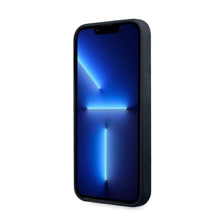 BMW silikoninis dėklas iPhone 13 Pro Max, tamsiai mėlynas