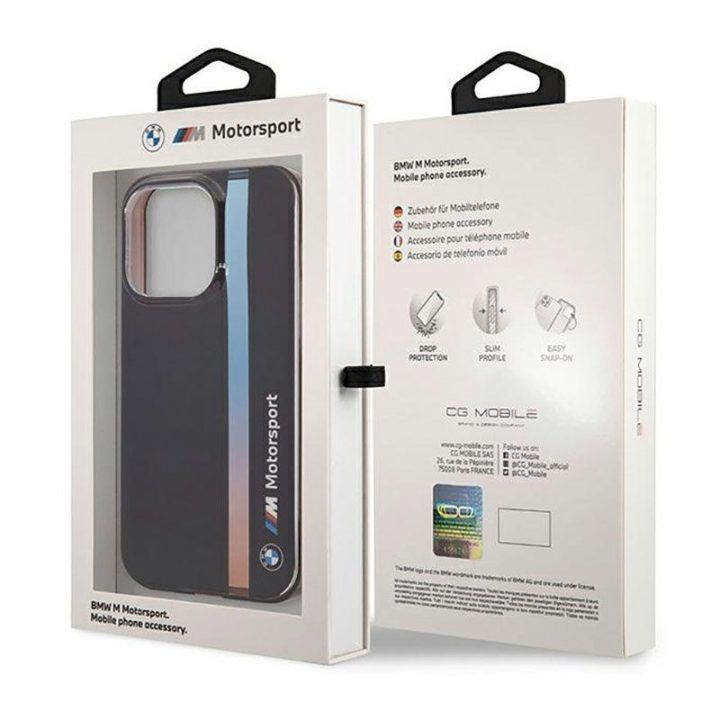 BMW dėklas iPhone 14 Pro, juodas