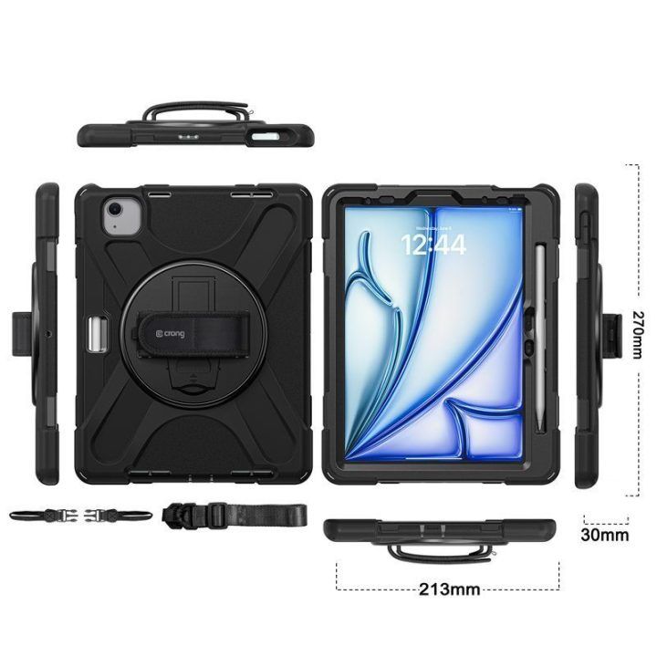 Sustiprintas dėklas Crong Defender Plus iPad Air 11"