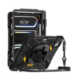 Dėklas Crong Defender Plus iPad Pro 11" M5 / M4, juodas