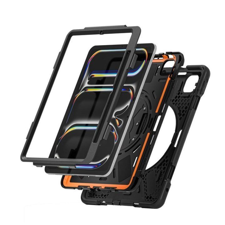 Dėklas Crong Defender Plus iPad Pro 11" M5 / M4, juodas
