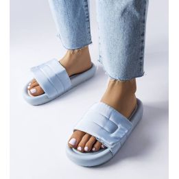 mėlynos Velcro šlepetės