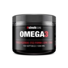 Omega-3 žuvų taukų kapsulės Sinob Core 180 kapsulių
