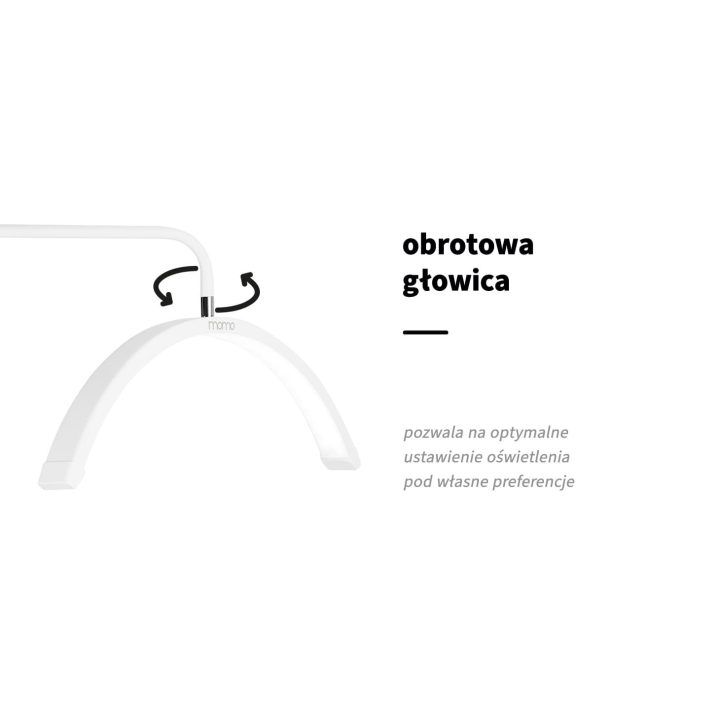 Procedūrinė lempa MX6 blakstienoms baltos spalvos