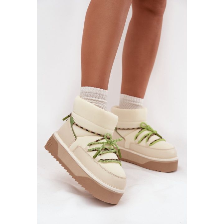 Smėlio spalvos moteriški aulinukai Step in style