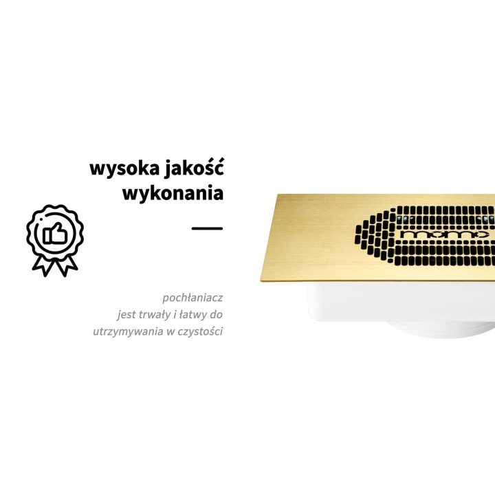 Įmontuojamas dulkių surinkėjas Momo S-41, auksinis