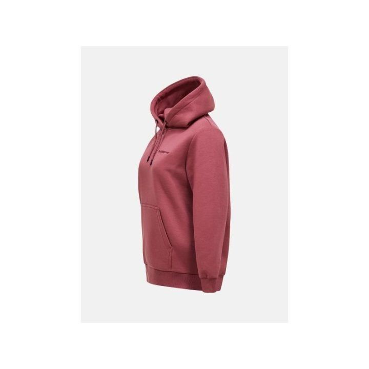 Moteriškas džemperis su gobtuvu Peak Performance Original Small Logo Zip, raudonas
