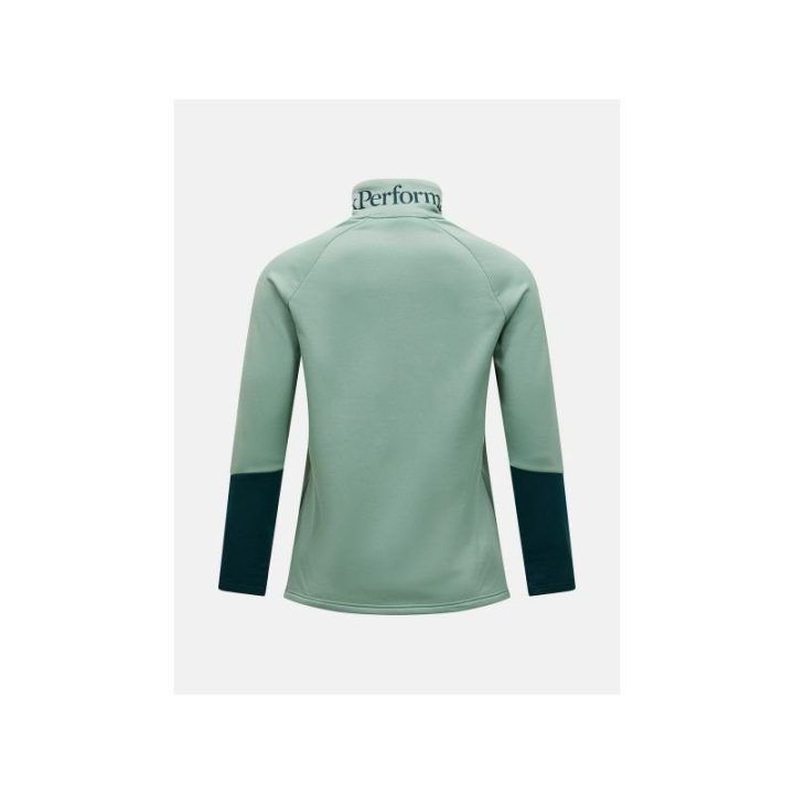 Moteriškas džemperis Peak Performance Rider Essentials Midlayer Zip Jacket, žalias