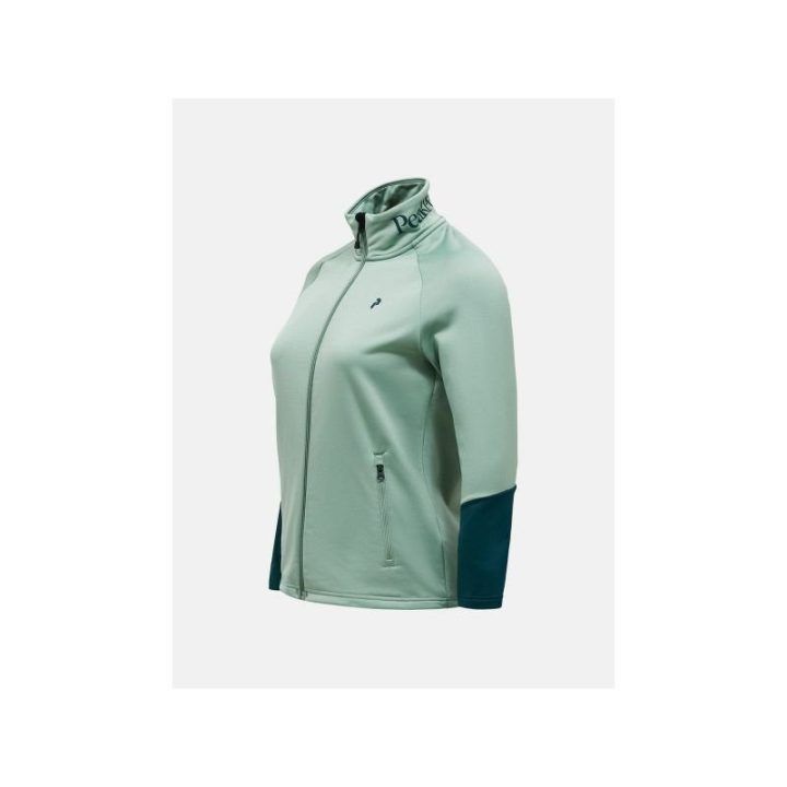 Moteriškas džemperis Peak Performance Rider Essentials Midlayer Zip Jacket, žalias