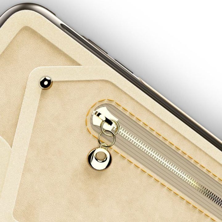 Dėklas su pinigine iPhone X, rudas Zizo Nebula
