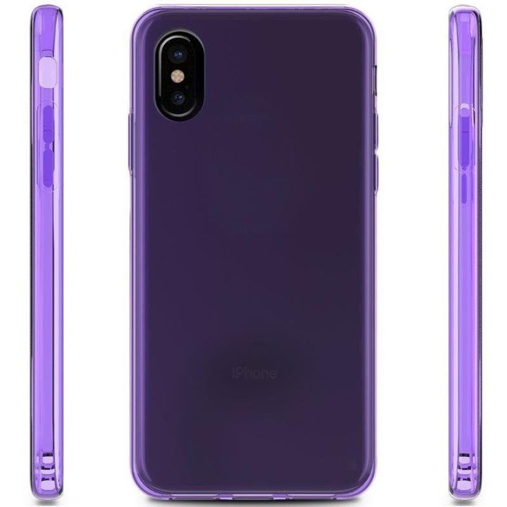 TPU dėklas iPhone X, violetinis Zizo