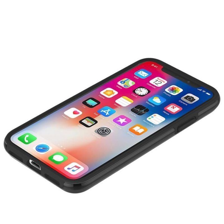 Dėklas iPhone X Incipio DualPro Sport, juodas/permatomas