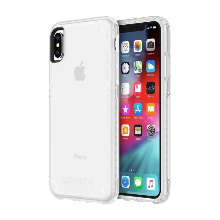 Permatomas dėklas iPhone Xs Max Griffin Survivor Strong