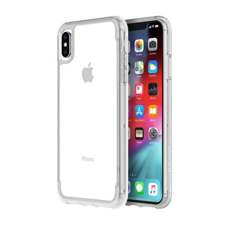 Permatomas dėklas iPhone Xs Max Griffin Survivor Clear