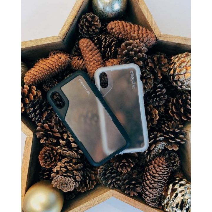 Dėklas iPhone Xs Max, permatomas/pilkas Griffin Survivor Endurance