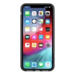 Dėklas iPhone Xs Max, permatomas juodas