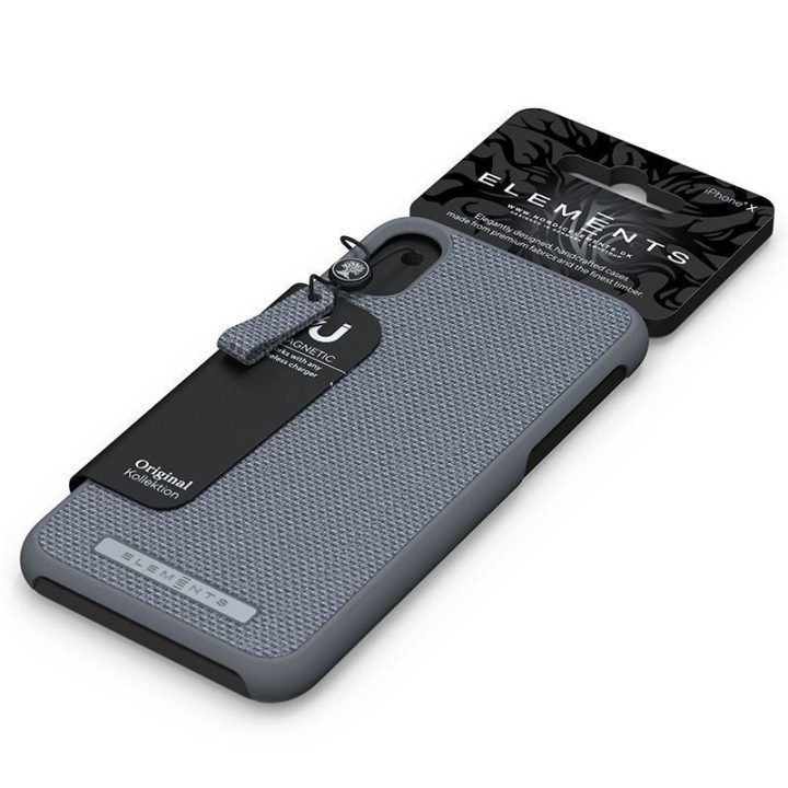 Dėklas iPhone XR, pilkas, Nordic Elements Original Idun