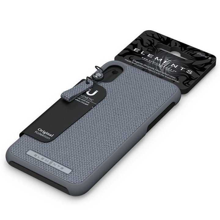 Pilkas dėklas iPhone Xs Max, Nordic Elements Idun
