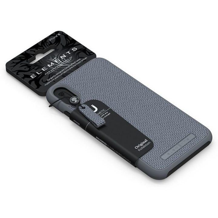 Pilkas dėklas iPhone Xs Max, Nordic Elements Idun