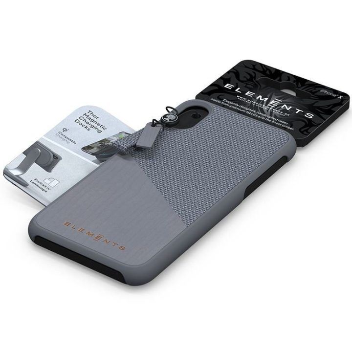 Dėklas iPhone Xs Max su klevo medžiu, pilkas