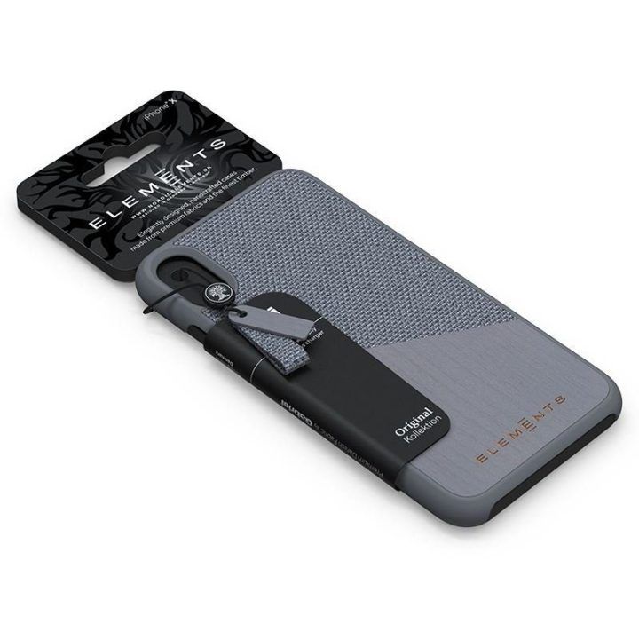 Dėklas iPhone Xs Max su klevo medžiu, pilkas
