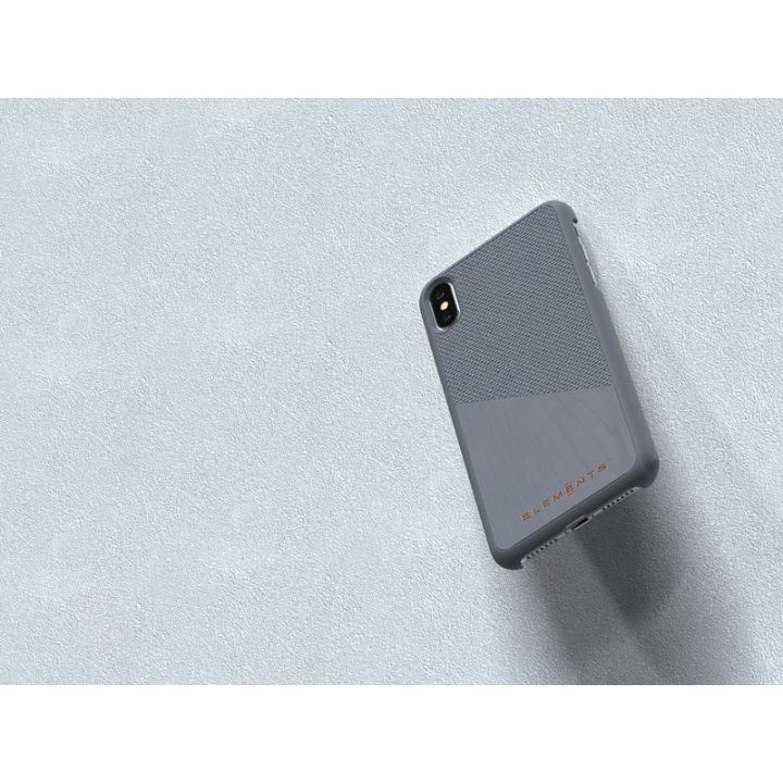 Dėklas iPhone Xs Max su klevo medžiu, pilkas