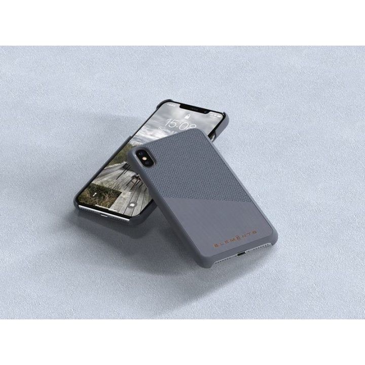Dėklas iPhone Xs Max su klevo medžiu, pilkas
