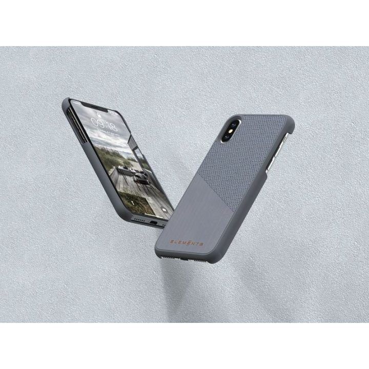 Dėklas iPhone Xs Max su klevo medžiu, pilkas