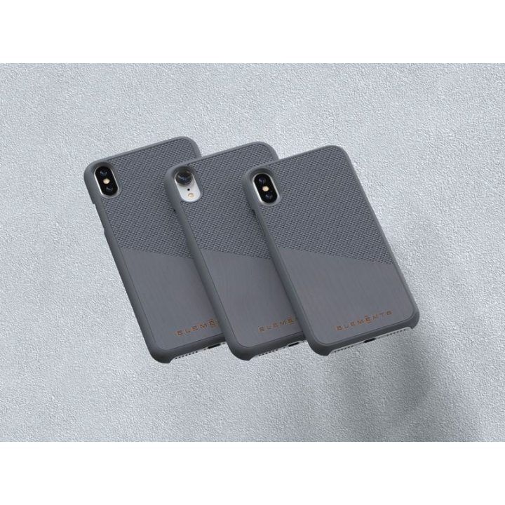 Dėklas iPhone Xs Max su klevo medžiu, pilkas