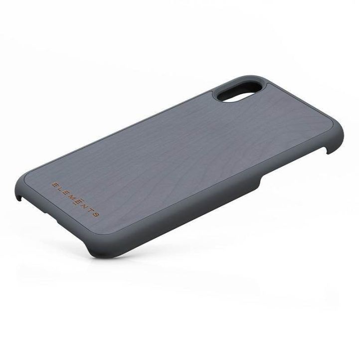 Dėklas iPhone XR su tikru klevu, pilkas