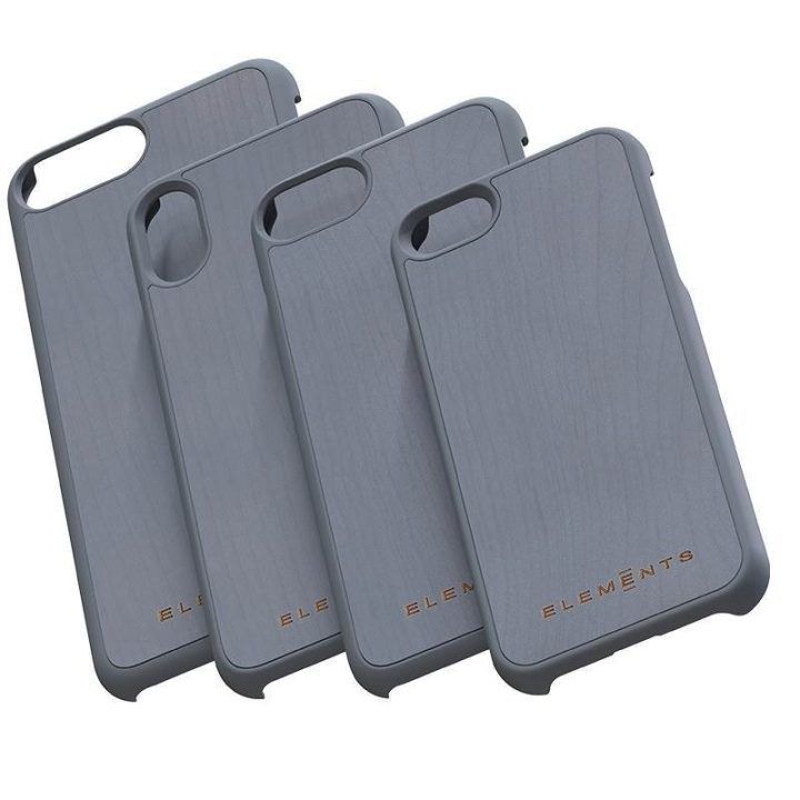 Dėklas iPhone XR su tikru klevu, pilkas