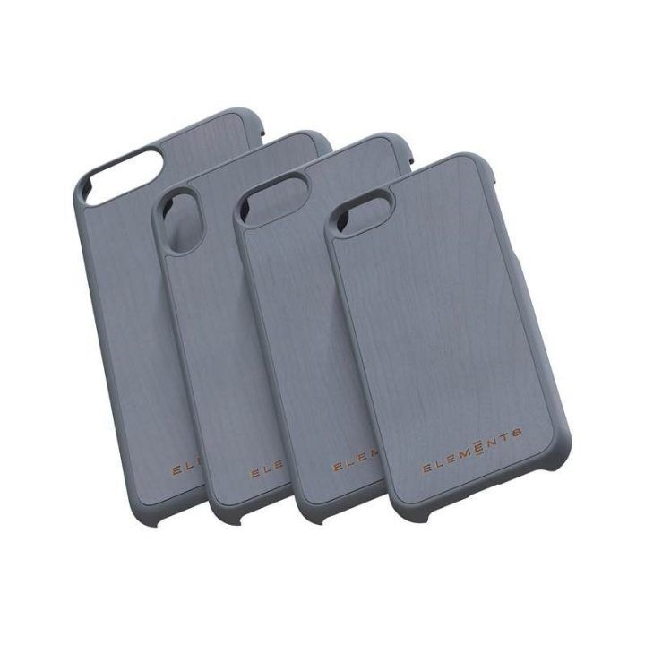 Dėklas iPhone Xs Max iš klevo medžio, pilkas