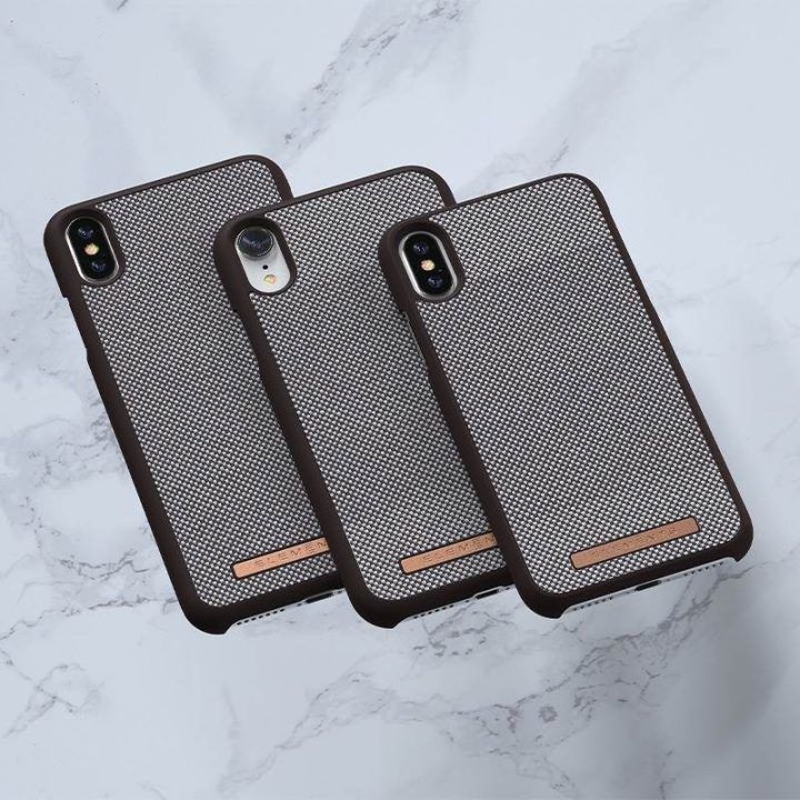 Dėklas iPhone XR, rudas raštas, Nordic Elements Saeson Idun