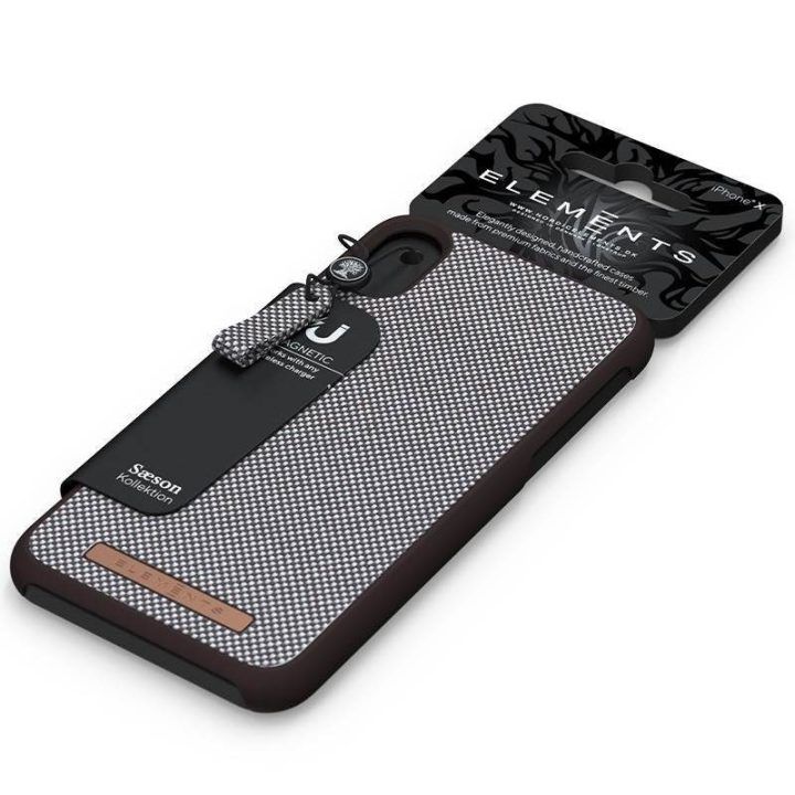 Dėklas iPhone XR, rudas raštas, Nordic Elements Saeson Idun