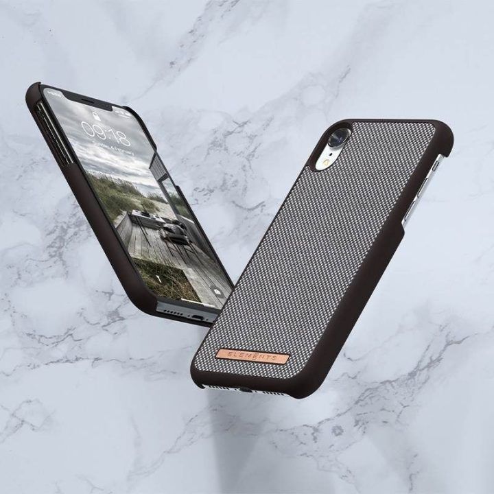 Dėklas iPhone XR, rudas raštas, Nordic Elements Saeson Idun