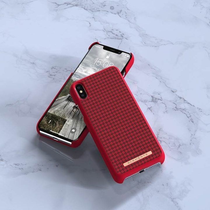 Dėklas iPhone Xs Max, raudonas, Nordic Elements Saeson Idun