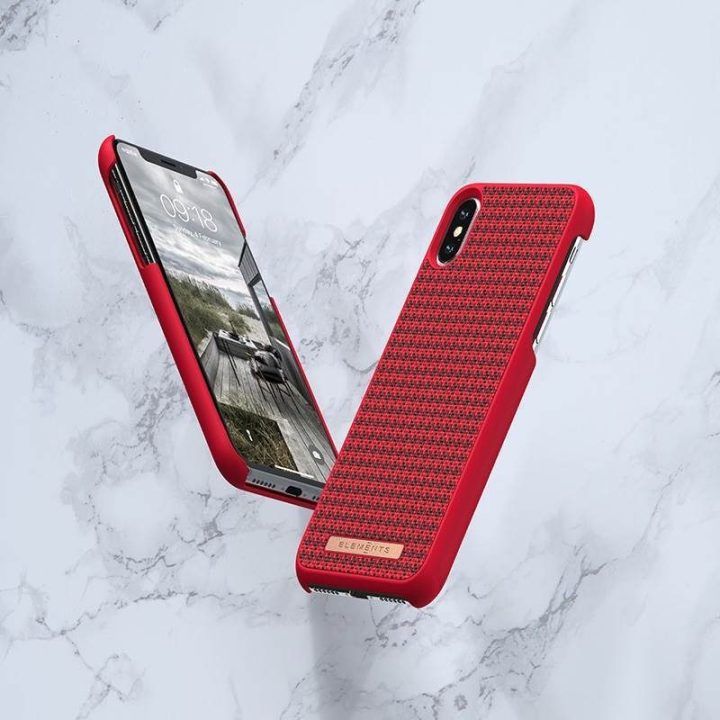Dėklas iPhone Xs Max, raudonas, Nordic Elements Saeson Idun